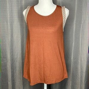 W5 SMALL BROWN and CREAM TANK TOP
